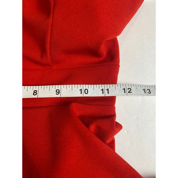 B. Darlin Juniors Red Keyhole Halter Front Open Back Party Dress Size 1/2 - Picture 7 of 9